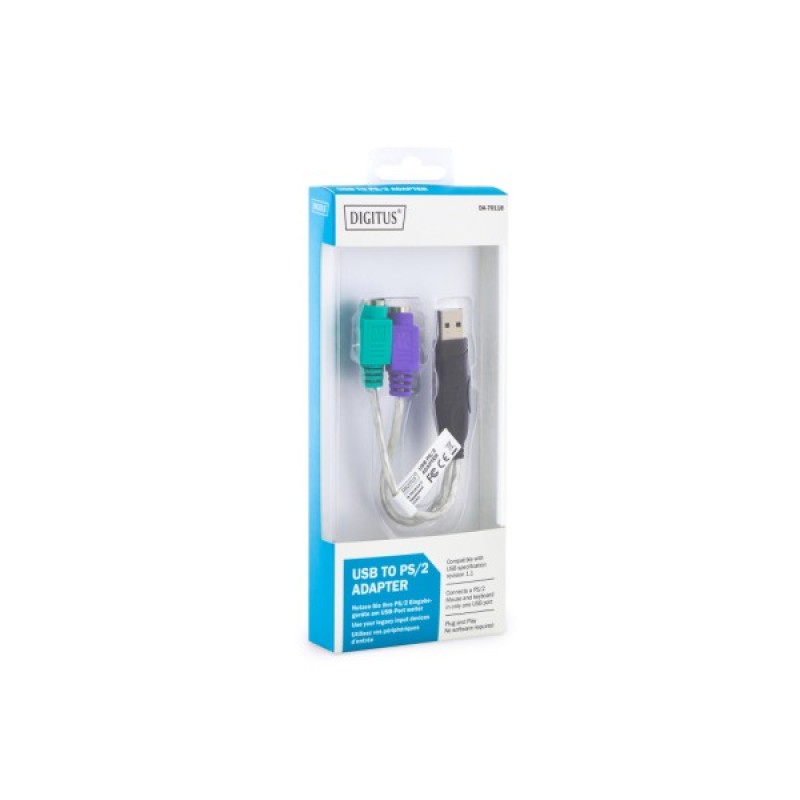 Перехідник USB AM to PS/2 Digitus (DA-70118)