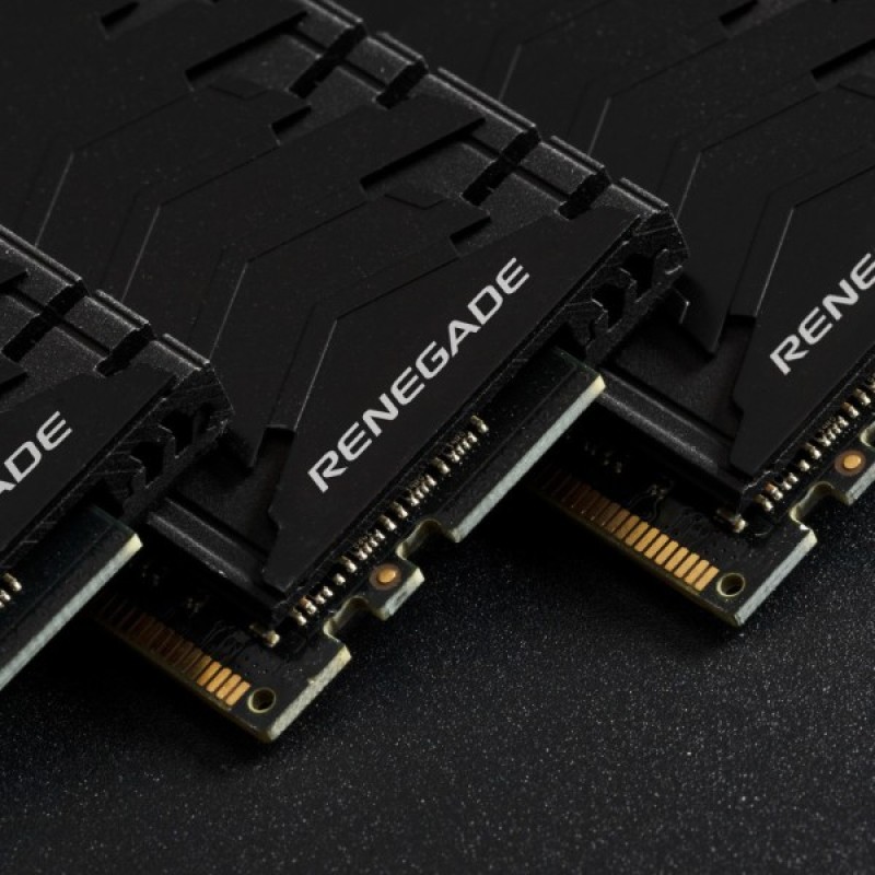 Модуль пам'яті для комп'ютера DDR4 16GB (2x8GB) 3600 MHz Fury Renegade Black Kingston Fury (ex.HyperX) (KF436C16RBK2/16)