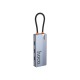 Концентратор HOCO USB-C to HDMI+PD+3xUSB3.0 HB50 Deep Space Gray (6942007647298)