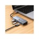 Концентратор HOCO USB-C to HDMI+PD+3xUSB3.0 HB50 Deep Space Gray (6942007647298)