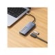 Концентратор HOCO USB-C to HDMI+PD+3xUSB3.0 HB50 Deep Space Gray (6942007647298)