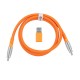 Дата кабель USB-C + USB A to USB-C 1.0m Double-Sleeved Geek orange Keychron (CAB22_KEYCHRON)