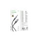 Кабель мультимедійний Lightning to 3.5mm M 1.0m BL24 metal grey BOROFONE (6941991118975)