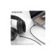 Кабель мультимедійний Lightning to 3.5mm M 1.0m BL24 metal grey BOROFONE (6941991118975)