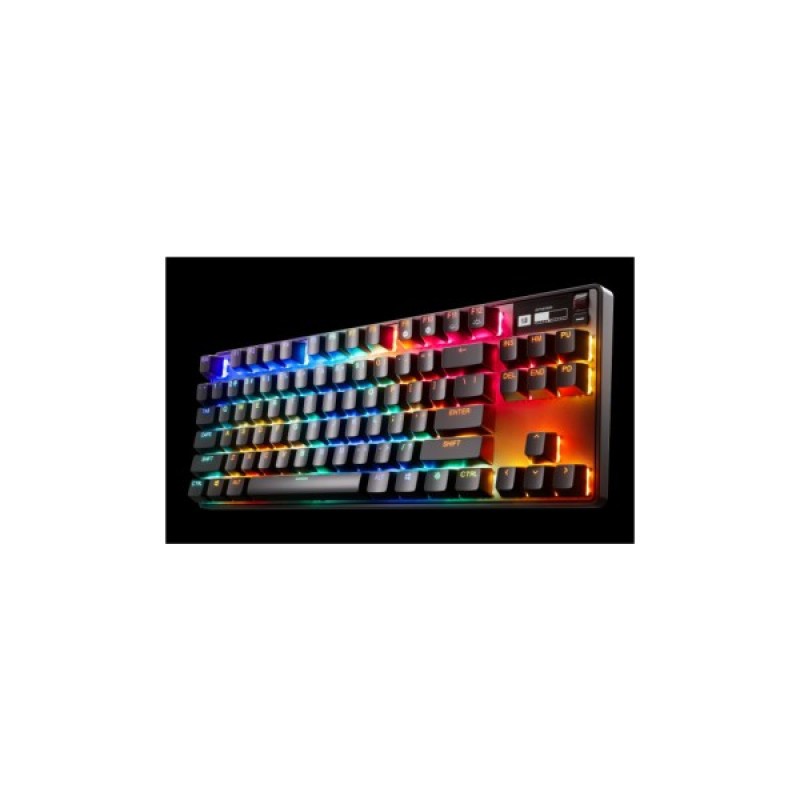 Клавіатура SteelSeries Apex Pro TKL Wireless Gen 3 UA HyperMagnetic OmniPoint 2.0 OLED UA Black (64871)