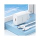 Зарядний пристрій BOROFONE BA82A Platinum USB-C PD25W + cable USB-C to USB-C White (6941991112270)