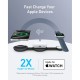 Зарядний пристрій Anker MagGo Wireless Charging Pad 15W 3-in-1 Foldable Black (B25M8H11)