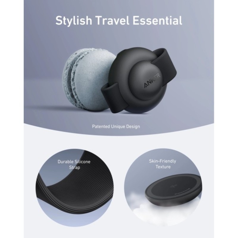 Зарядний пристрій Anker MagGo Wireless Charging Pad 15W 3-in-1 Foldable Black (B25M8H11)