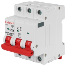 Автоматичний вимикач E.NEXT 3-п e.mcb.stand. 32А C ( 6кА) (s002134)