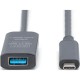 Дата кабель USB-С Male to USB-A Female 5.0m USB3.2 Gen2 Active 10G Digitus (DA-73113)