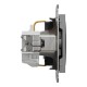 Розетка Schneider Electric ASFORA со штор. антрацит (EPH2900271)