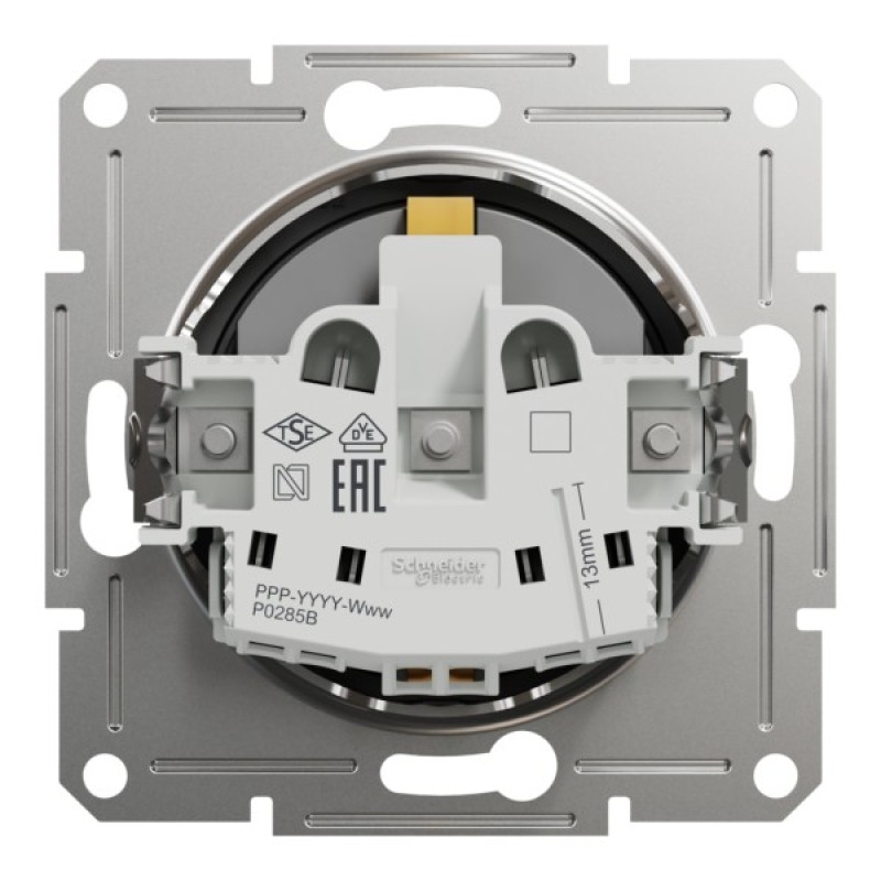 Розетка Schneider Electric ASFORA со штор. антрацит (EPH2900271)