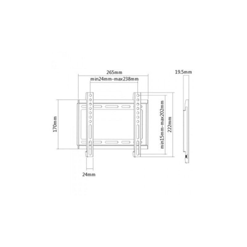 Кронштейн Brateck KL22-22F