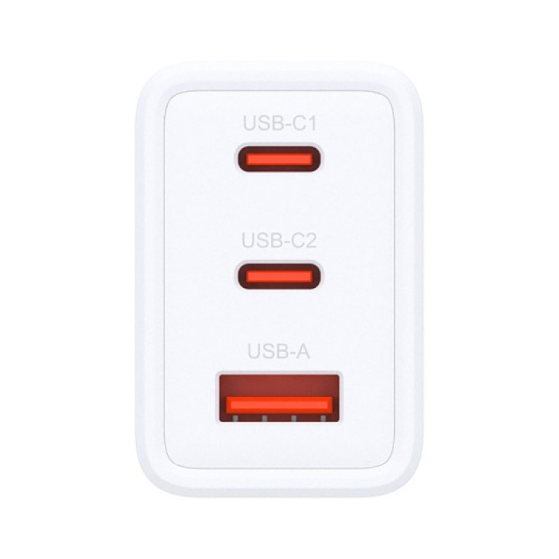 Зарядний пристрій D-Link 2xUSB-C + 1xUSB-A 65W GaN white (DCP-651)