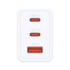 Зарядний пристрій D-Link 2xUSB-C + 1xUSB-A 65W GaN white (DCP-651)