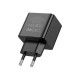 Зарядний пристрій BOROFONE BAS14A Erudite 1xUSB-C PD20W + 1xUSB QC3.0 Black (6941991104947)
