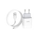 Зарядний пристрій HOCO C72A Glorious USB + cable Micro 10.5W White (6931474713001)