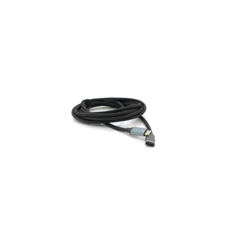 Дата кабель USB-C M/F 3.0m USB 3.2 Gen2 100W 10Gbps 4K60Hz black Voltronic (YT-TC-TC-EXB-3m)