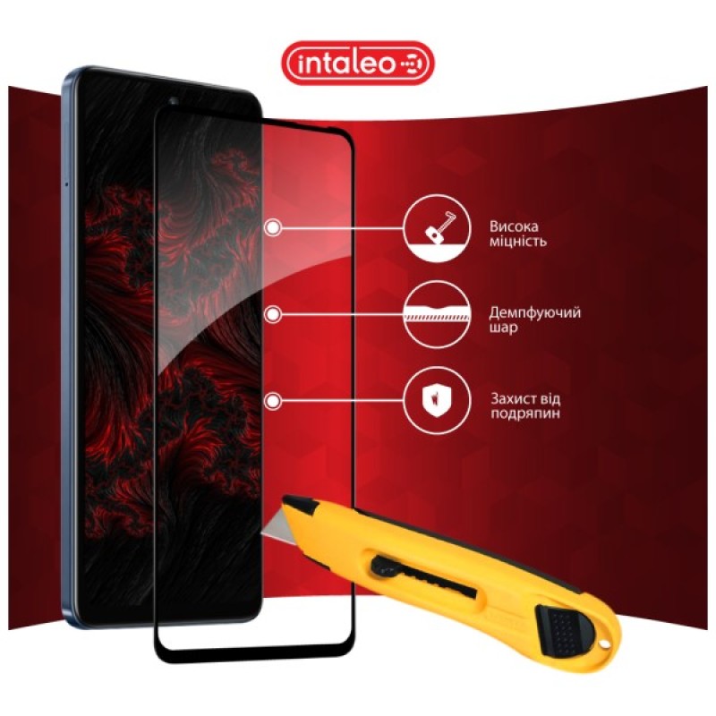 Скло захисне Intaleo Full Glue Infinix Hot 50 4G Black (1283126607318)