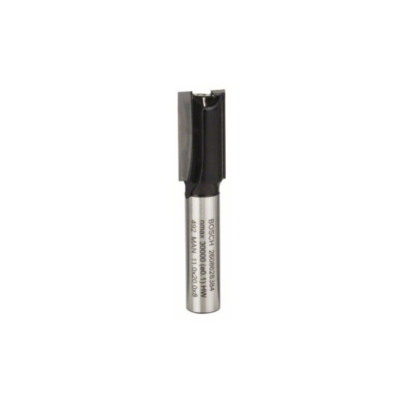 Фреза Bosch Professional пазова з двома лезами, Std, S8, D11, L20 (2.608.628.384)