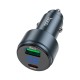 Зарядний пристрій HOCO HOCO Z57B Glorious 63W dual-port display USB-C PD45W + USB QC3.0 Metal Gray (6942007633161)