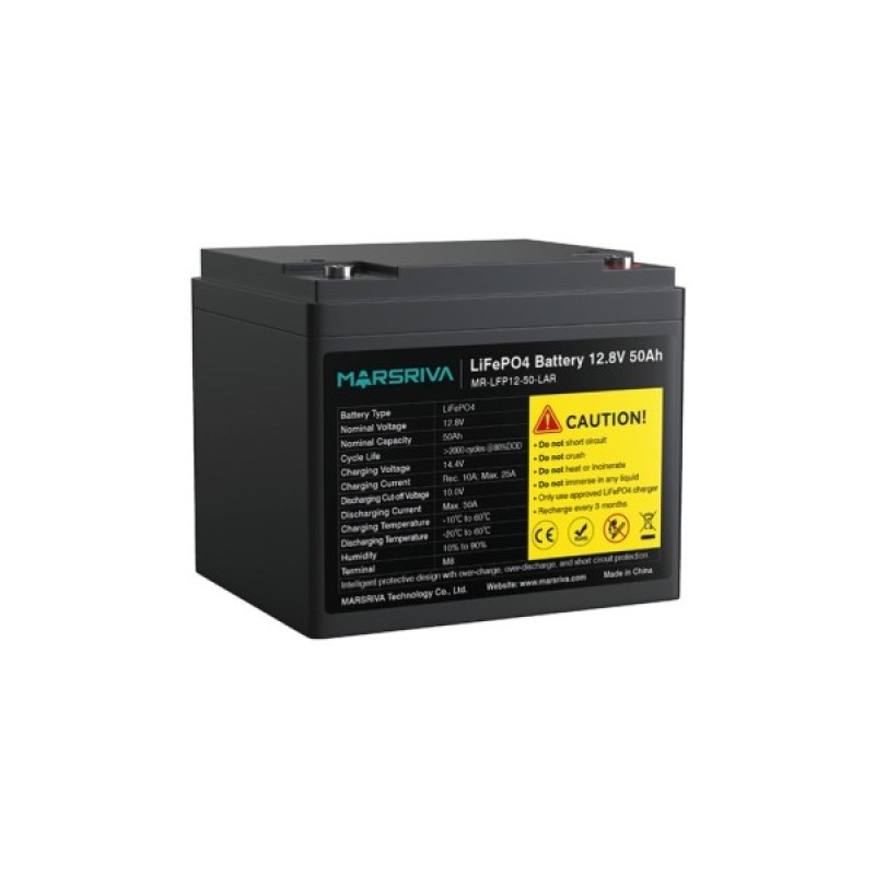 Батарея LiFePo4 Marsriva 12.8V 50Ah (MR-LFP12-50-LAR)