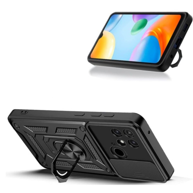 Чохол до мобільного телефона BeCover Military Xiaomi Redmi 10C Black (707425)
