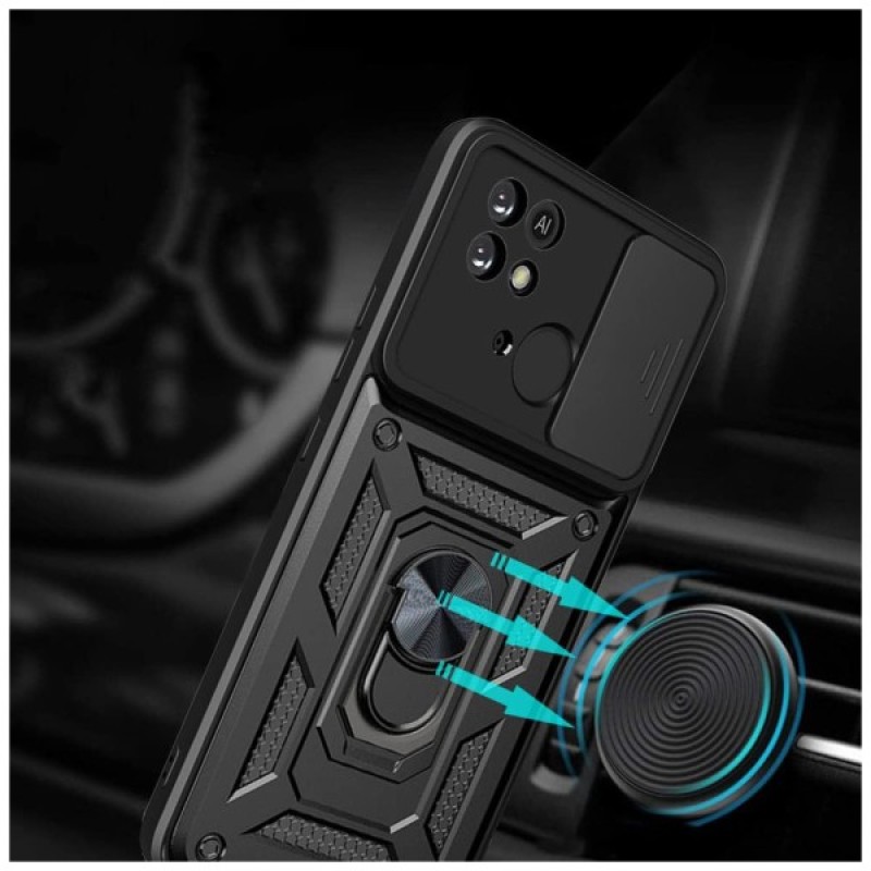 Чохол до мобільного телефона BeCover Military Xiaomi Redmi 10C Black (707425)