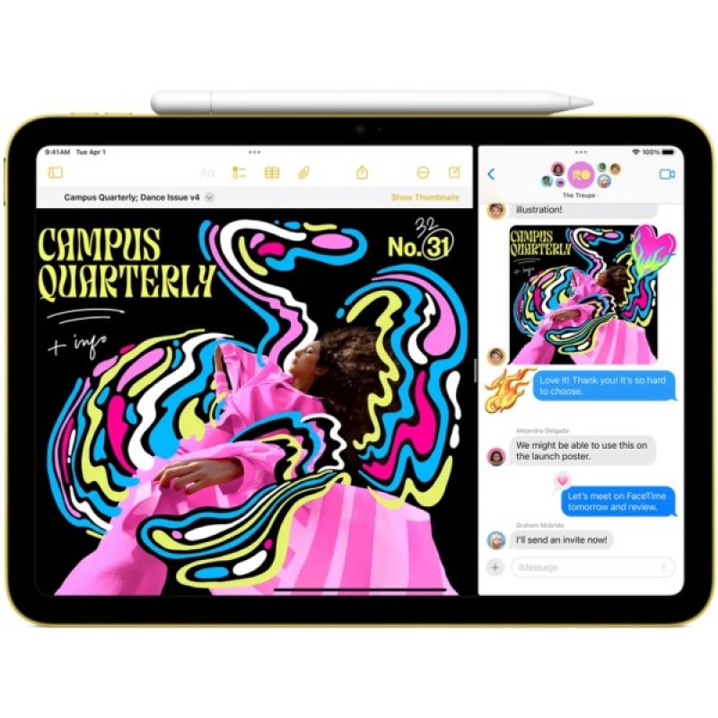 Планшет Apple iPad 11" 2025 Wi-Fi + Cellular 128GB Yellow (MD7H4TY/A)