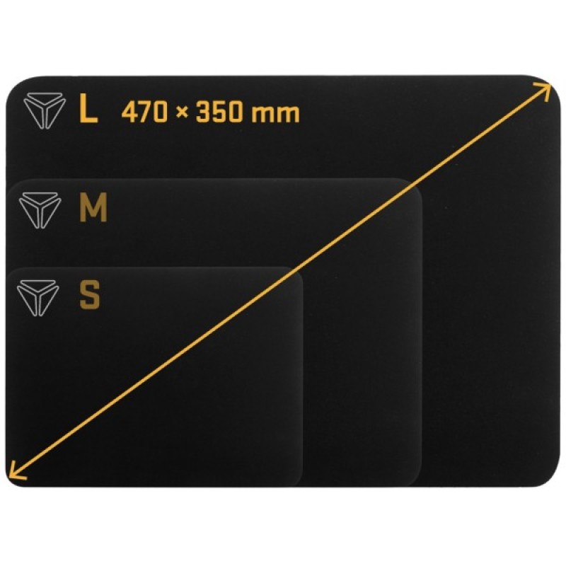 Килимок для мишки YENKEE YPM 47 Speed Top L Black (45015888)