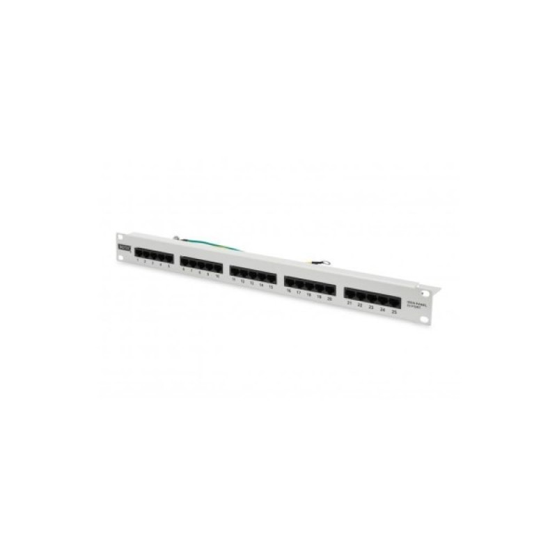 Патч-панель 19" 25xRJ-45 UTP cat.3, 1U Digitus (DN-91325-1)