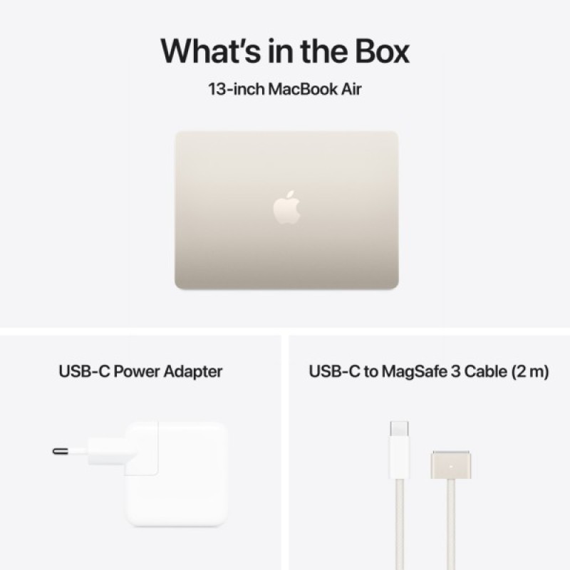 Ноутбук Apple MacBook Air 13 M4 A3240 Starlight (MC6A4UA/A)