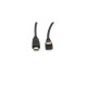 Кабель мультимедійний HDMI M to HDMI M 1.5m V1.4 90° corner black Merlion (YT-HDMI(M)/(M)HS-1.5m-90°)