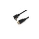Кабель мультимедійний HDMI M to HDMI M 1.5m V1.4 90° corner black Merlion (YT-HDMI(M)/(M)HS-1.5m-90°)