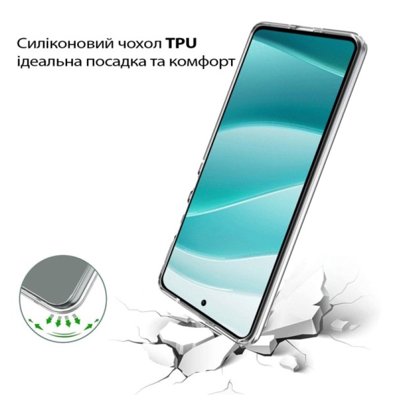 Чохол до мобільного телефона BeCover Motorola Edge 60 Fusion Transparent (713773)