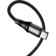 Дата кабель USB-C to USB-C 1.0m Exquisito 100W X50 black HOCO (6931474734259)