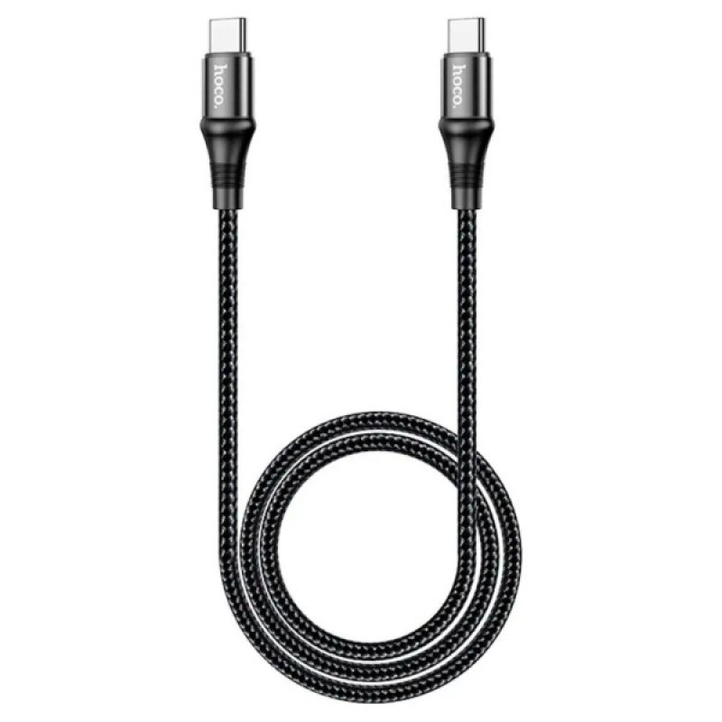 Дата кабель USB-C to USB-C 1.0m Exquisito 100W X50 black HOCO (6931474734259)