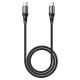Дата кабель USB-C to USB-C 1.0m Exquisito 100W X50 black HOCO (6931474734259)