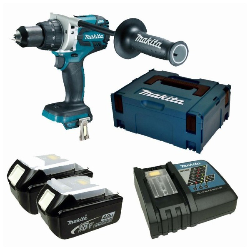 Шуруповерт Makita LXT, 3Аг х 3шт, кейс, 115/60 Нм (DDF481RFE3)