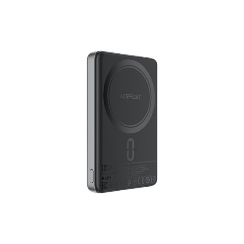 Батарея універсальна Acefast Magnetic Wireless 10000mAh 20W PD, QC/3.0, QI 15W, M12 Black (6974316283393)
