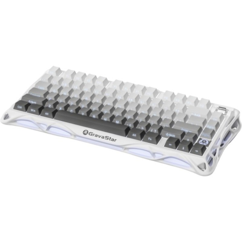 Клавіатура GravaStar Mercury K1 TKL Wireless/Bluetooth/USB UA White (GSK1_GWHT)