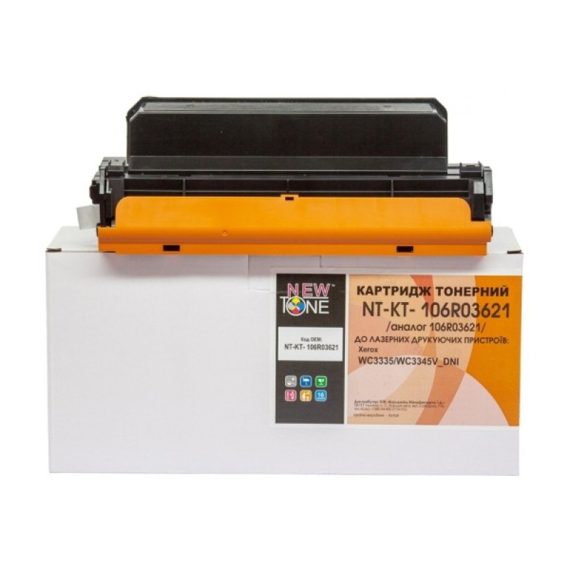 Картридж NewTone Xerox для WС3335/WC3345V_DNI, 106R03621 Black 8К (NT-KT-106R03621)