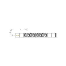 Силовий блок 19" 1U w/PDU 8 розеток IEC C13, вилка IEC320 C20, кабель 3м Conteg (IP-BA-C08C300016)