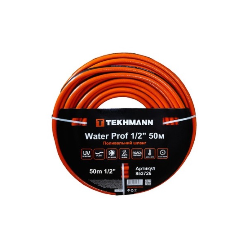 Шланг для поливу Tekhmann Water Prof 1/2'' 50 м (853726)