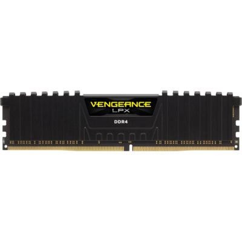 Модуль пам'яті для комп'ютера DDR4 8GB 2400 MHz Vengeance LPX Black Corsair (CMK8GX4M1A2400C16)
