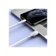 Дата кабель USB 2.0 AM to Lightning 1.0m 2.4A PVC BX43 white BOROFONE (6931474735584)