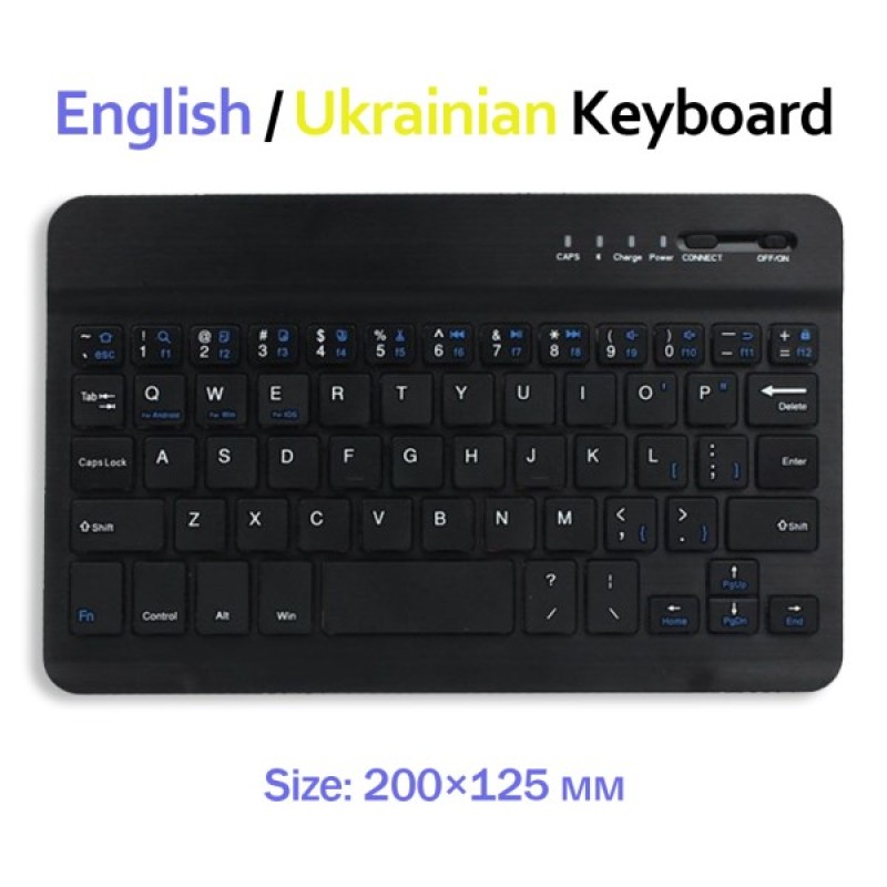 Клавіатура BeCover Bluetooth UA Black (713408)