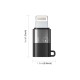 Перехідник USB-C F to Lightning M charger-audio XoKo (AC-029)