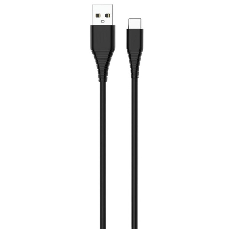 Дата кабель USB 2.0 AM to USB-C 1.0m black ColorWay (CW-CBUC026-BK)