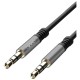 Кабель мультимедійний 3.5mm M to 3.5mm M 1.0m black XO (XO-NB121)